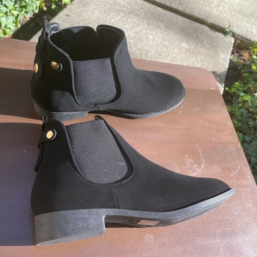 Black Ankle Boots Women’s Size 8 - Picture 13 of 14
